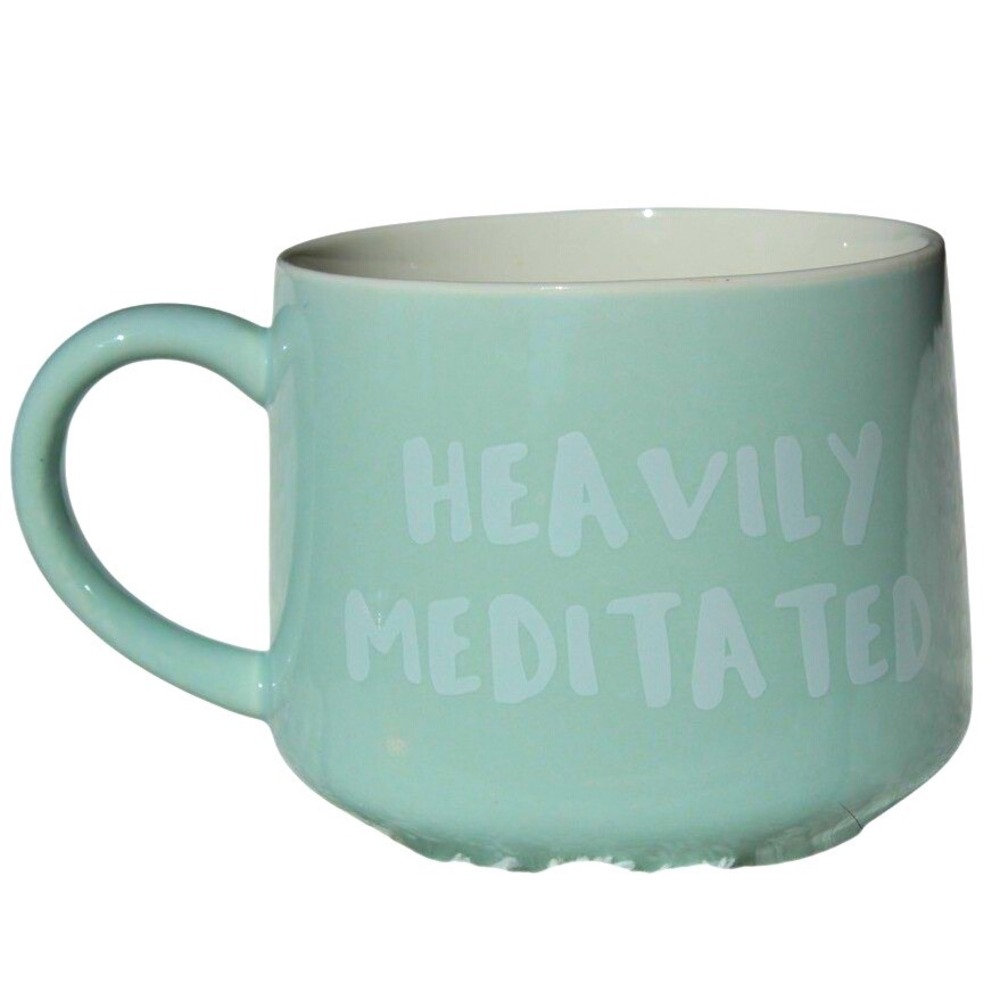 Heavily Meditated Mug with Buddha Figure Inside